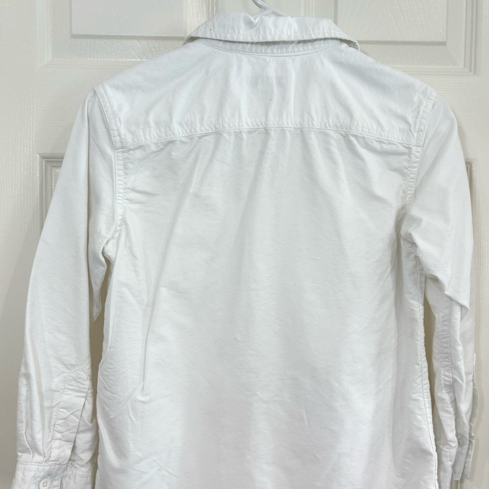 Cherokee Long Sleeve White Button Down Collar Shirt Boys M 8/10 Classic Cotton - Picture 8 of 10